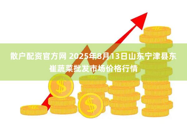 散户配资官方网 2025年8月13日山东宁津县东崔蔬菜批发市场价格行情